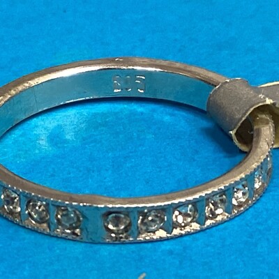 AIGUE MARINE Brute - Jolie Bague Parée D'un Cristal Brut - Taille 55 Argent 925 1000 4
