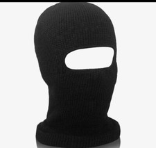 Winter Ski Mask 1 Hole Knitted Skull Balaclava Beanie Hat Men Outdoor Sports Cap