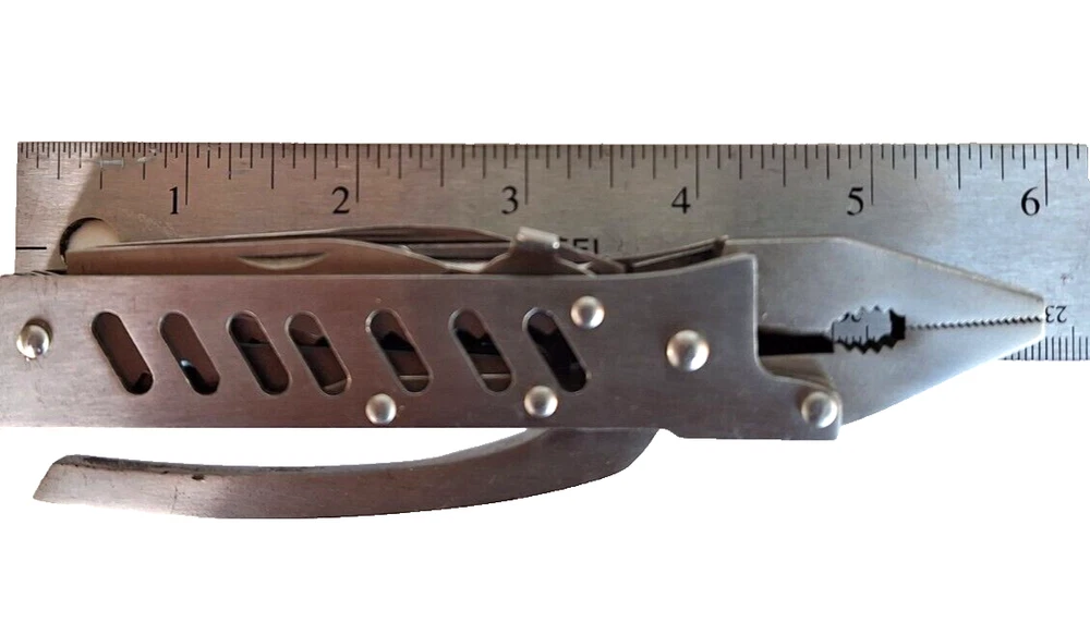 MULTI TOOL KNIFE PLIERS SCALER SCREW DRIVER WIRE CUTTER  BOTTLE CAN OPENER