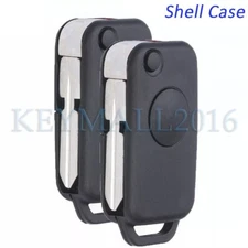 2 Remote Key Shell Case Fob for Mercedes Benz W124 ML430 E500 SL320 SL500 S320