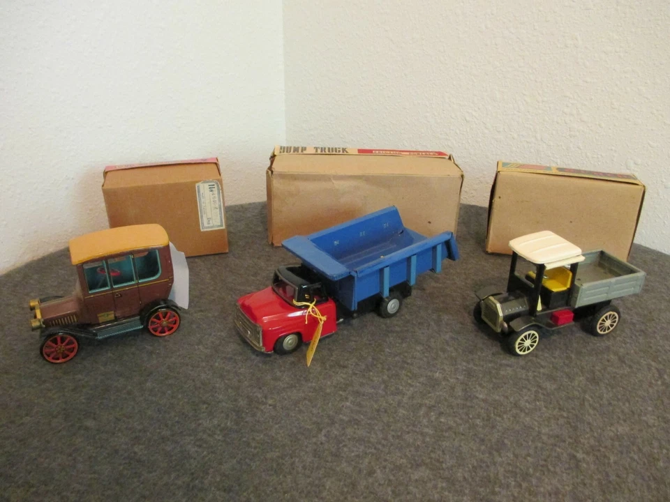 LOTE DE COLECCIÓN (3) PALANCA TEMPORIZADORES ANTIGUOS ACCIÓN N.º 9/ FRICCIÓN ANTIGUO Y CAMIÓN VOLQUETE/FUNCIONANDO Foto 2 de 4