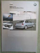 Stampa BMW Ginevra 2003 330Cd E46 coupé,E46,Cabrio,Z4,760i E65 E66 +individuale