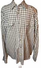 Wrangler Western Dress Shirt Long Sleeve Button Down Sz L Plaid Men s Cowboy