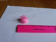 Pink Tea Kettle Pot Miniature Plastic Doll Accessory Dollhouse Kitchen Barbie 