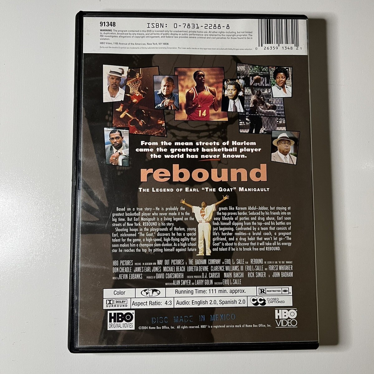 リバウンド [DVD] Rebound (DVD, 2004) HBO James Earl Jones Forest Whitaker Don