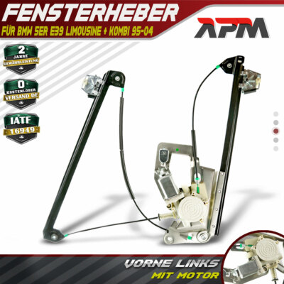 elektrisch Fensterheber Mit Elektromotor Vorne Links für BMW 5er E39 51338252393