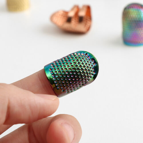 8pcs Sewing Thimble, Metal Copper Sewing Thimble Finger Protector Sewing Tools - Picture 8 of 10