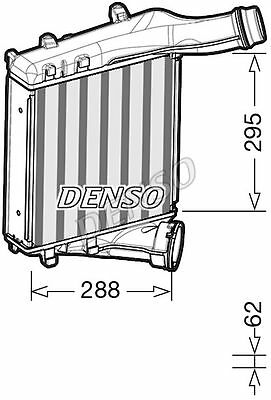 7P5145803A Intercooler per PORSCHE CAYENNE 3.0 - 3.6 - 4.2 - 4.8 12"> NEW DENSO