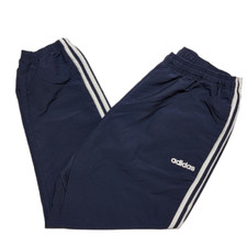 Mens Adidas Essential Fleece Size M Pants Sweatpants Joggers 3 Stripe Navy Blue