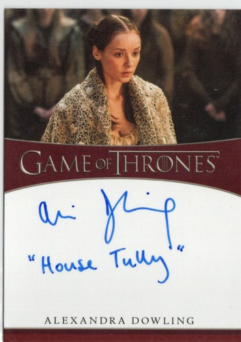 Game of Thrones Iron Anniversary Ser 2 Inscription Auto Alexandra Dowling Roslin - Picture 2 of 2