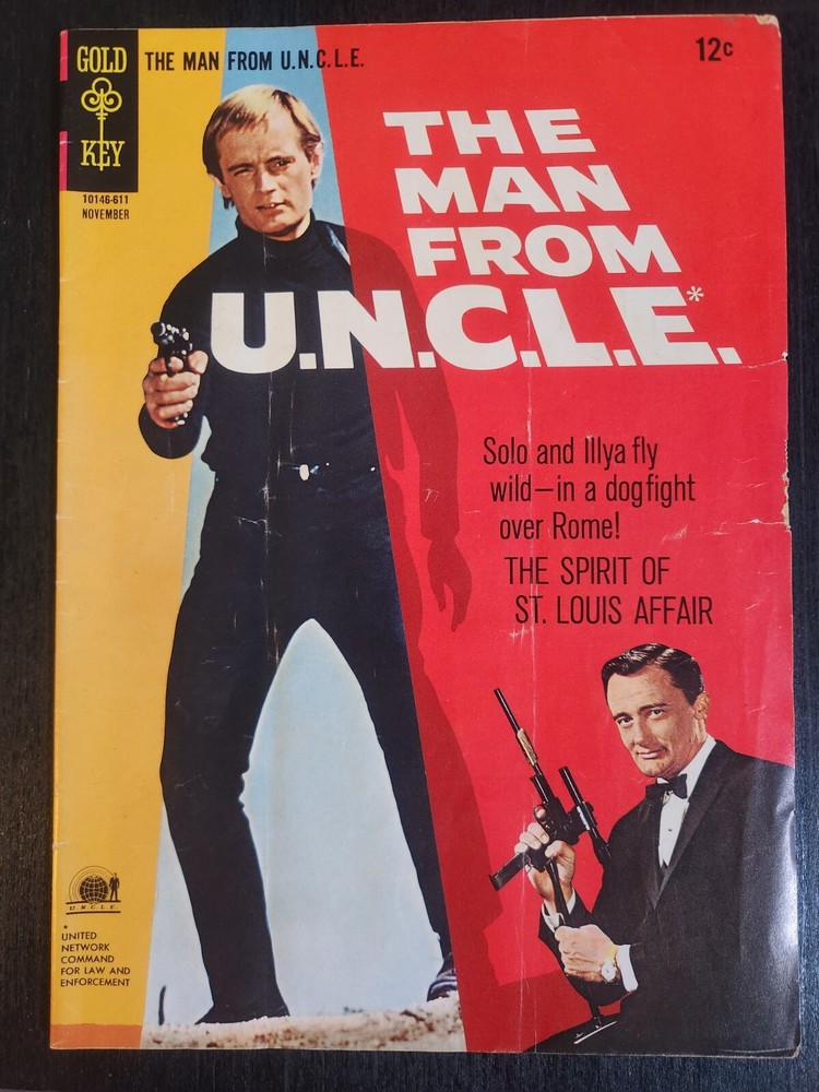 THE MAN FROM U.N.C.L.E. #9 GOLD KEY COMICS 1966 SILVER AGE ILLYA VG/FN