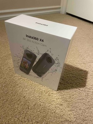 **READ DESC** Insta360 X4 8K 360 Action Camera w/ Accessories-BLACK