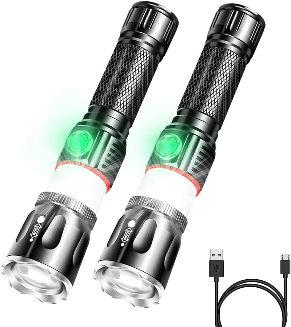 Tactical Flashlight Rechargeable, High Lumens Led Flashlights Handheld-Magnetic