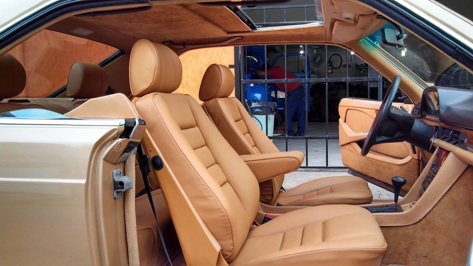 Se adapta a fundas de asiento de repuesto para Mercedes 380SEC 500SEC 560SEC W126 MB-Tex 1980-1991 Foto 4 de 4