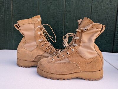 Belleville Boots 4.5 XW Extra Wide Tan Brown Army Military Combat