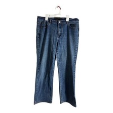 Venezia Women's Jeans Straight Leg Plus Size 16 Average Blue Rise 10.5"