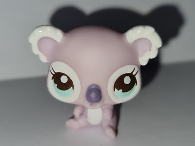 Authentic Littlest Pet Shop #2502 Baby KOALA Bear Purple LPS
