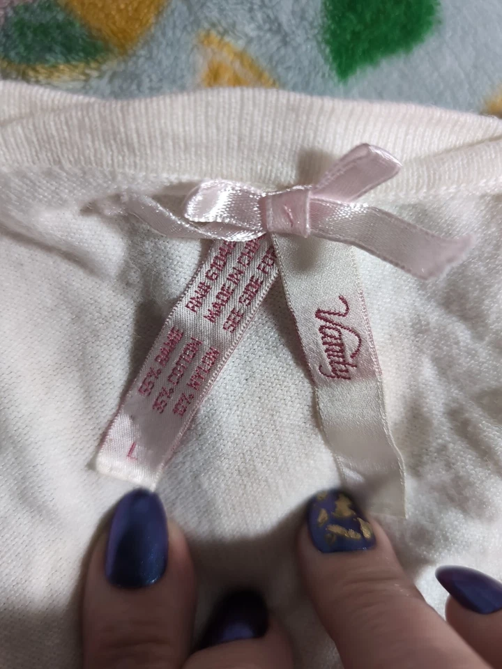 Top corto Vanity para mujer talla L con botones manga corta Foto 2 de 4