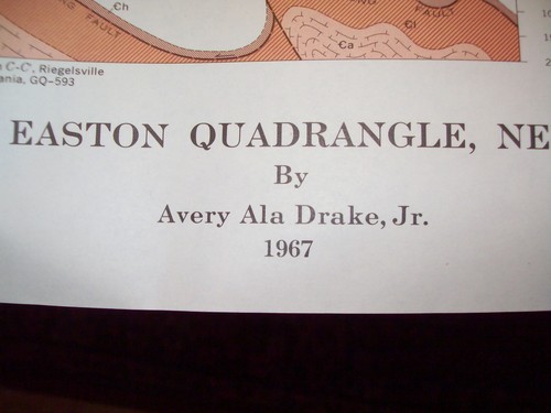 Geologic Quadrangle Maps of the United States, Easton Quadrangle, PA, 1967 GUC - Picture 15 of 17
