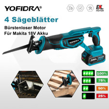 Für 18V Makita Akku Säbelsäge Reciprosäge Fuchsschwanz zum Schneiden von Holz DE