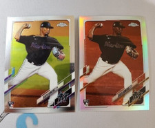 Sixto Sanchez 2021 Topps Chrome SEPIA REFRACTOR + BASE ROOKIE CARD #193