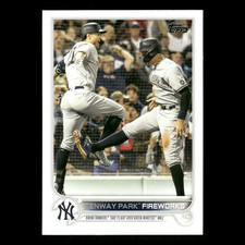 Fenway Park Fireworks #399 2022 Topps New York Yankees Baseball Card MLB