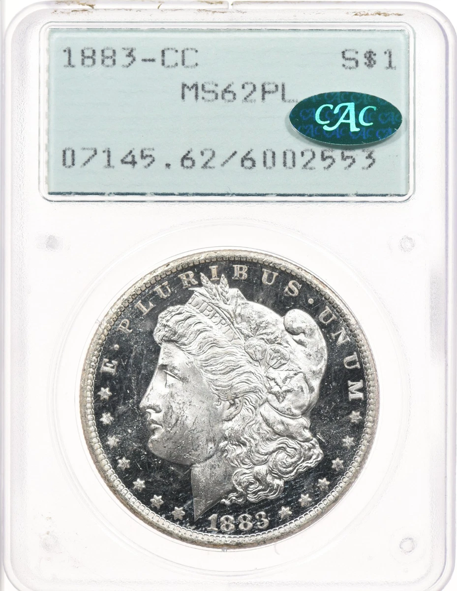 Silver MS 62 Graded 1883 Year Morgan US Dollars (1878-1921) for