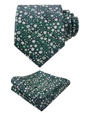 Mens 3.15inches Exquisite Floral Tie with Small Flower B142-green/ Mint
