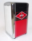 Vintage Coca Cola Chrome Metal Napkin Holder Dispenser - 1950's Diner Style