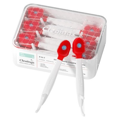 Mini Disposable Toothbrush Set with Toothpaste and Dental Floss   Portable Tr...
