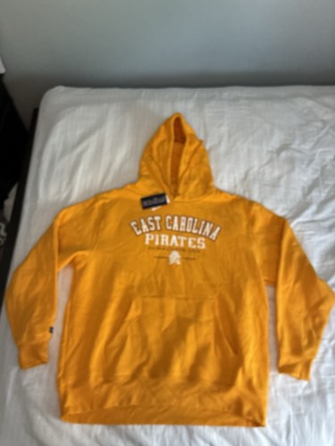 NWT JanSport East Carolina Pirates Hoodie Mens XXL Yellow ECU Fleece Sweatshirt