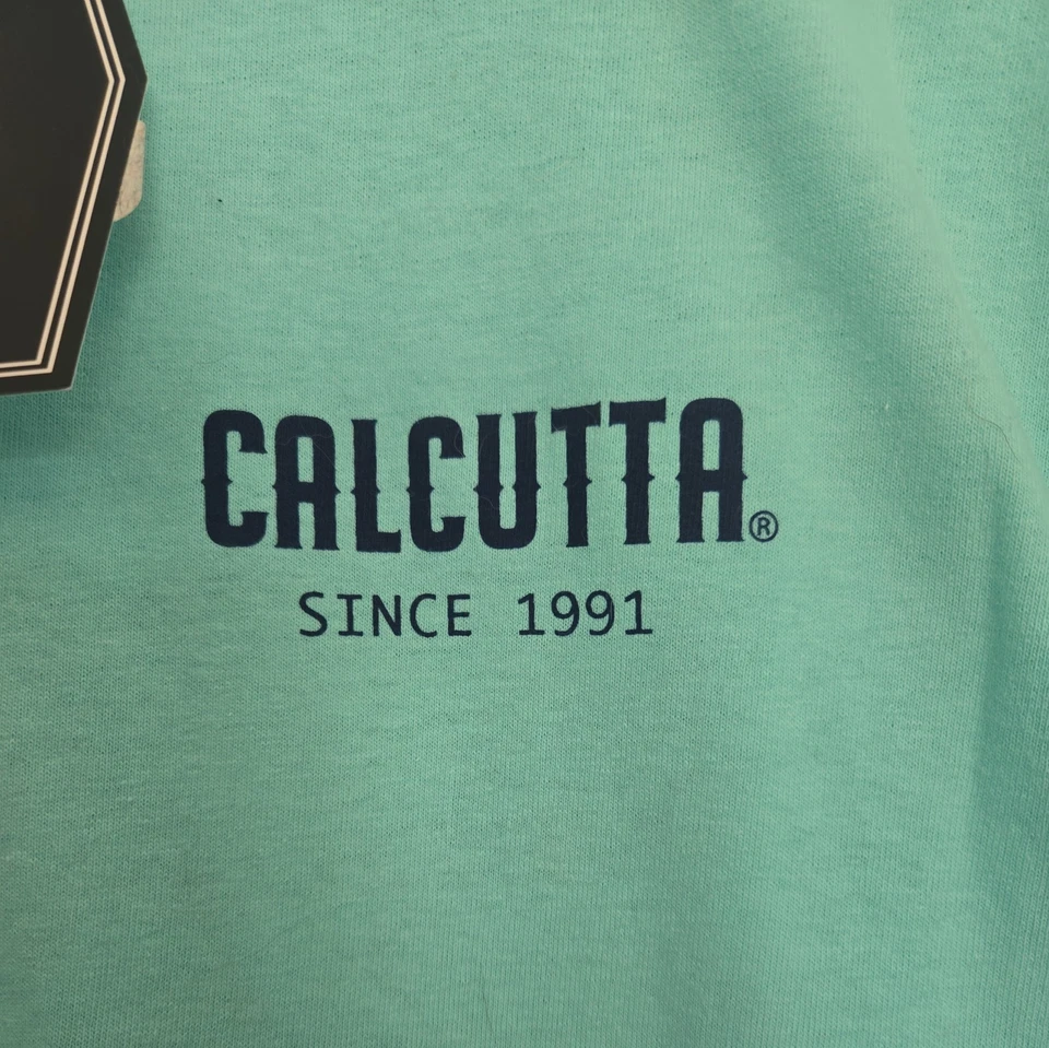 Nueva Camisa Auténtica Calcuta Manga Corta Verde Menta/Espalda Salada-Arenosa-Acavida Med Foto 4 de 4