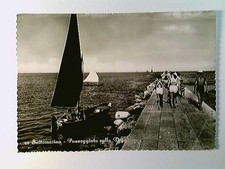Sottomarina, Passeggiata sulla Diga, AK, gelaufen 1953