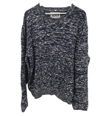 Men's Schott NYC Marled Cotton Sweater XXL Roll-Neck EUC