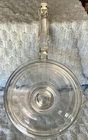 Pyrex Glass Flame Ware 1 1/2 Quart Pan 6213-B Double Locking Lid- Lid Has Chips