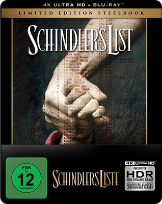 Schindlers Liste (Steelbook, 4K UHD + 2 Blu-rays)