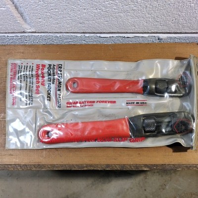 NOS Sears Craftsman USA 43379 2pc Adjustable Pocket Socket Box End Wrench Set