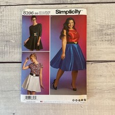Simplicity 8396 Sewing Pattern Costume Skater Dress Super Hero 20W-28W UNCUT
