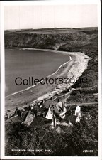 1958 Runswick From Bank Top Yorkshire Real Photo postcard posted