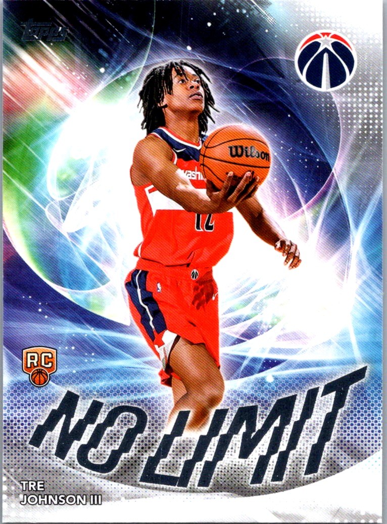 2025-26 Topps Tre Johnson III #NL-6 No Limit Washington Wizards
