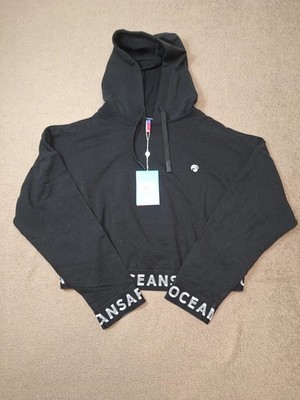 Oceans Apart Beauty Hoody Crop Hoodie Sweatshirt Schwarz Gr. S Neu mit #M8L4
