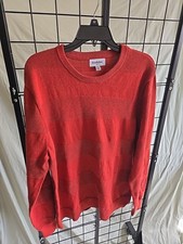 Goodfellow Co Long Sleeve Crew Neck Pullover Orange Sweater Men's Size XL