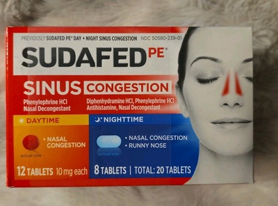 #ad Sudafed PE Day amp; Night Sinus Pressure Congestion Tablets 20ct 3 Pack Exp 06 2026 $11.99