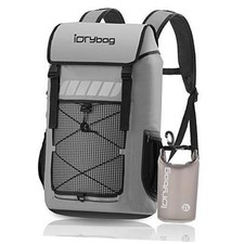 Roll Top Waterproof Backpack Floating Dry Backpack Waterproof, Dry 45L Gray