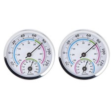 Analog Thermometer Hygrometer 2 Pack Indoor Room Humidity Temperature Meter