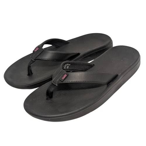 Sandalo infradito casual donna tg 6 Nike Bella Kai nero rosa gomma morbida slide