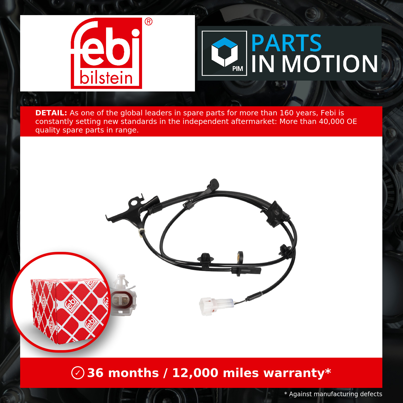 ABS wheel speed sensor Front Axle Left 172454 FEBI BILSTEIN for TOYOTA - Image 6