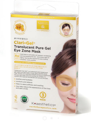 Earth Therapeutics Clari-Gel Translucent Pure Gel Au Gold Eye Zone Mask