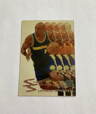 1995-96 Fleer Metal SLICK SILVER Acetate Latrell Sprewell #8 90s NBA SP Warriors