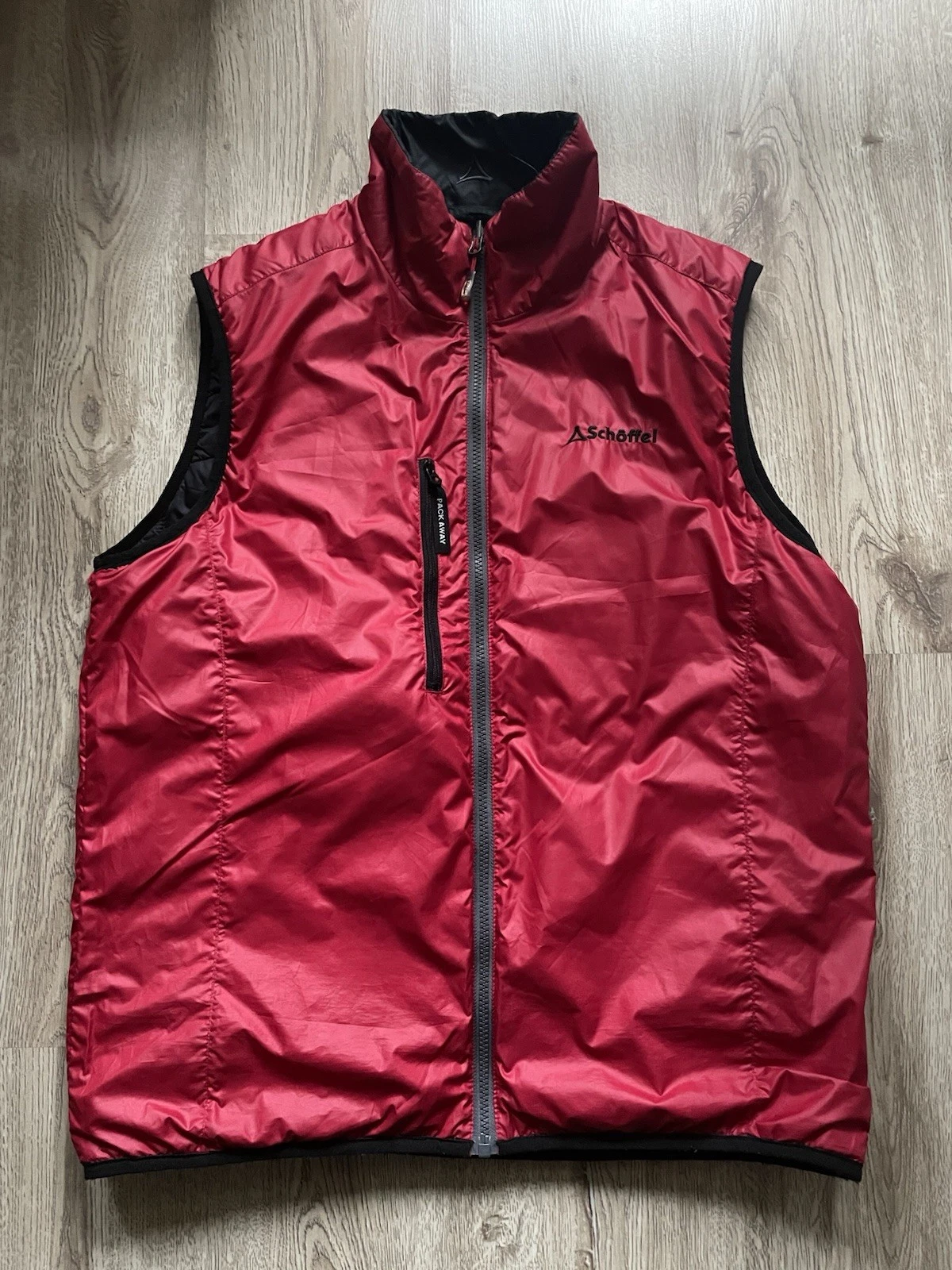 SCHOFFEL REVERSIBLE PACKABLE INSULATED MEN‘S GILET VEST SIZE L